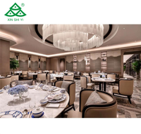 Grande table à manger ronde et chaises de luxe personnalisés ensembles pour hôtel restaurant salle à manger mobilier moderne café dîner cafétéria