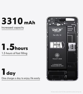 DEJI nueva batería de teléfono móvil de 0 círculos para iPhone 12 batería <span class=keywords><strong>celular</strong></span> - Product Image 2