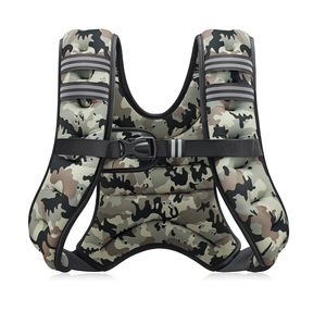 Chaleco con Peso de Neopreno para Fitness, Running y Entrenamiento de Fuerza, Tamaños de 20lb/25lb/30lb, con Franja Reflectante, Ligero y Relleno de Algodón - Product Image 1