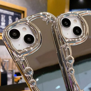 เคสกระจกเครื่องสำอางหรูหราพร้อมขอบหยักสำหรับ <span class=keywords><strong>iPhone</strong></span> 15 1413 <span class=keywords><strong>12</strong></span> 11 <span class=keywords><strong>PRO</strong></span> <span class=keywords><strong>MAX</strong></span> - Product Image 5