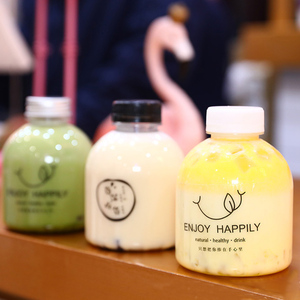 Wholesale 400ml Transparent PET <b>Plastic</b> Screw <b>Cap</b> Beverage Bottle for Mineral Water Juice Milk Tea - Product Image 3