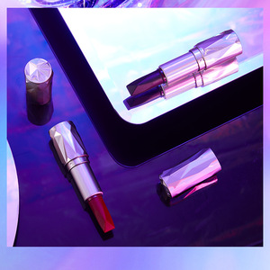 Alla moda bellezza cristallo ricco di diamanti a tre colori rossetto in velluto opaco idratante rossetto Non marcante - Product Image 2