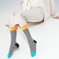 Chaussettes habillées en coton de soie à motifs de diamants légers de haute qualité pour femmes épaisseur fine pour un usage quotidien