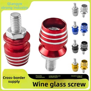 Venta Directa de Fábrica de Tornillos Decorativos de Aluminio para Matrículas de Motocicletas y Vehículos Eléctricos, Estilo Copa de Vino, Coloridos y de Alta Calidad - Product Image 2