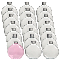 Bouteilles en plastique PET rondes transparentes jetables sans BPA de 320 ml pour jus de fruits, vin et autres boissons – Vente en gros