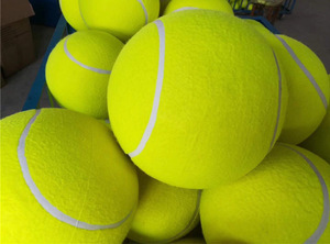 Fabricant personnalisé 9.5 pouces balles géantes <span class=keywords><strong>pour</strong></span> <span class=keywords><strong>chien</strong></span> 24cm logo personnalisé grande <span class=keywords><strong>balle</strong></span> de tennis géante en caoutchouc gonflable <span class=keywords><strong>pour</strong></span> chiens - Product Image 4