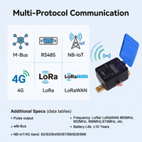 Compteur d'eau ultrasonique certifié MID IP68 DN15 DN20 DN40 Résidentiel LoRaWAN Sans Fil Intelligent Numérique
