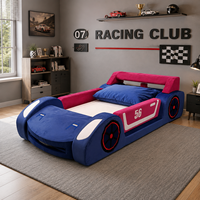 Canapé-lit pour enfants de style moderne, rembourré et moelleux, avec barrière de sécurité, tissu lavable et écologique, haute densité, pour hôtel et salon