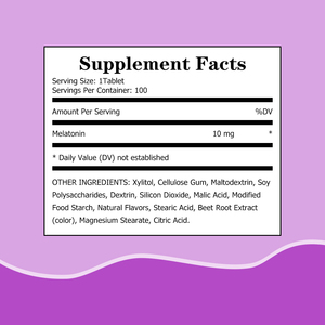Best Selling Quickly Dissolving Melatonin Tablets Helps Manage Sleep Fasterl Aslittle Minutes Refreshed Promotes Stay Tablets - Product Image 2