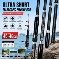Canne à pêche télescopique en fibre de verre pour surfcasting en mer, 3,0 m, action rapide, eau douce et salée, lac, plage, roche, ruisseau, rivière