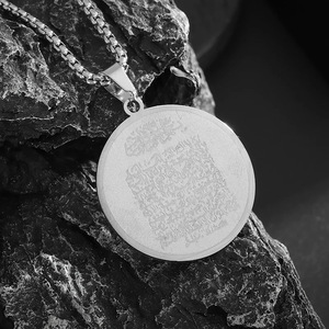 Collar <span class=keywords><strong>de</strong></span> Acero Inoxidable 316L Estilo Europeo Americano, Colgante Retro con Personajes del Mito Griego, Collar Punk Moderno para Hombres y <span class=keywords><strong>Mujeres</strong></span> - Product Image 3