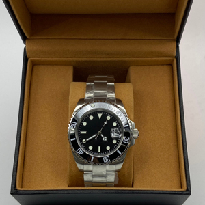 Montre pour homme avec mouvement NH35, boîtier de 40 mm, verre saphir, lunette en acier inoxydable, cadran lumineux, montre mécanique automatique - Product Image 6