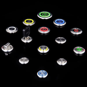 Кольцевой выключатель UL CE RoHS, 16 мм, с подсветкой, мгновенный переключатель, красный, зеленый, синий, 12 В, металлическая кнопка для панели управления - Product Image 5