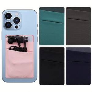 Cartera Adhesiva Multiusos de Licra para Teléfono, con Espacio para Tarjetas de Crédito, Efectivo y Auriculares, Regalos Electrónicos Promocionales para Empresas - Product Image 1