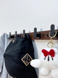 Crochet en <span class=keywords><strong>bois</strong></span> de noyer de haute qualité porte-manteau de couloir crochets solides non perforés pour hôtels et salons - Product Image 4