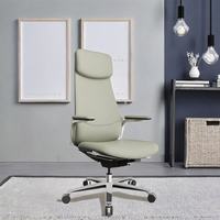Fauteuil de Direction de Luxe Commercial Standard à Accoudoirs, Haute Dossier, Pivotant, Réglable en Hauteur pour Bureau