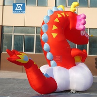 Mascotte de dragon gonflable personnalisé personnage gonflable sculpture de dessin animé publicitaire