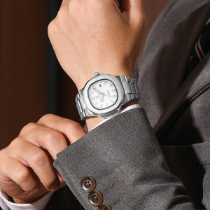 Gohuos 8803 Affascinante Nuovo <span class=keywords><strong>Orologio</strong></span> da <span class=keywords><strong>Uomo</strong></span> <span class=keywords><strong>Nero</strong></span> di Lusso in Acciaio Inossidabile con Display Data Classico al Quarzo Impermeabile - Product Image 4