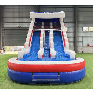 <span class=keywords><strong>Location</strong></span> pour fêtes : Parc aquatique gonflable à thème estival, 19 pieds de haut, <span class=keywords><strong>avec</strong></span> toboggan à double piste et <span class=keywords><strong>piscine</strong></span> - Product Image 6