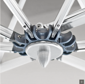 Paraguas LED de jardín en voladizo compensado moderno de 10 pies Sombrilla de exterior de <span class=keywords><strong>patio</strong></span> con iluminación solar para playa y <span class=keywords><strong>patio</strong></span> Base de muebles de exterior - Product Image 6