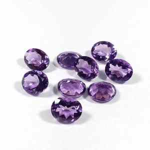 อัญมณีทรงวงรีอเมทิสต์ทำด้วยมือจำนวนมากสามารถปรับแต่งได้ตามต้องการ - Product Image 3