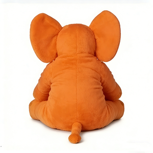 Peluche de elefante naranja personalizado, Peluche de elefante, Peluche de elefante bebé, Peluche de animal de safari, Juguete de elefante naranja brillante - Product Image 3