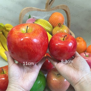 Fruta decorativa de Navidad, manzana roja falsa grande realista, manzana de espuma impermeable reutilizable para centros de mesa de fiesta - Product Image 1