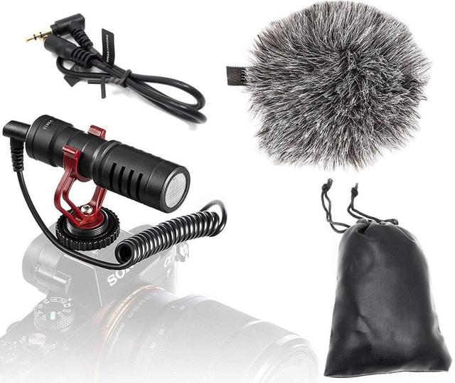 Universal Wireless Video Microphone for Smartphone Portable Shotgun Mic Shock Mount Facebook Livestream Recording Made Metal