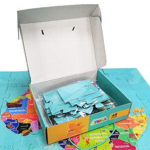 Puzzle de sol pour enfants, jouet éducatif personnalisé en 3d, carte <span class=keywords><strong>du</strong></span> <span class=keywords><strong>monde</strong></span>, 48 100 pièces, vente en gros - Product Image 2