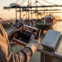 Mando hidráulico , válvula direccional de 4 palancas, kits de control remoto inteligente de radio de grúa de camión