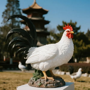 Ukuran hidup realistis buatan tangan Resin animatronik ayam jantan dalam ruangan hewan Pertanian Model dekoratif untuk sekolah taman kanak-kanak untuk dijual - Product Image 4