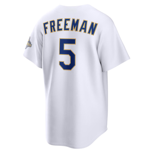 Maillot de baseball unisexe Los Angeles Dodgers 2026 Gold Collection blanc à manches courtes 100 % polyester imprimé par transfert thermique séchage rapide - Product Image 3