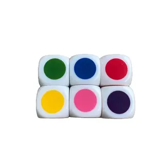 Custom Dice Cheaper 16mm Round Corner Colored Dot Dice For Game