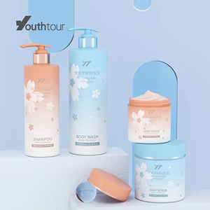 Emballage de soins de la peau de luxe YTI, pot en PP à double paroi de 250 g et 450 g pour cosmétiques, beurre corporel, masque capillaire, lotion corporelle avec couvercle à vis - Product Image 1