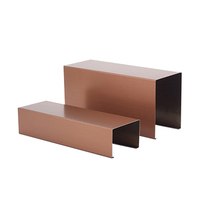 Rehausseur rectangulaire en acrylique miroir pour chaussures d'exposition, vente en gros, présentoir en acrylique miroir
