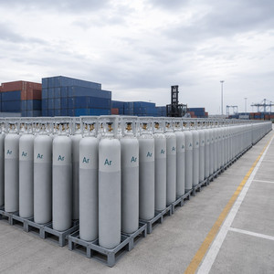 Cylindre de gaz KrF haute pureté 99,999 % 5N pour laser excimer semi-conducteur, 10L 40L, valve en laiton, pression 150 bars, logo personnalisé - Product Image 2
