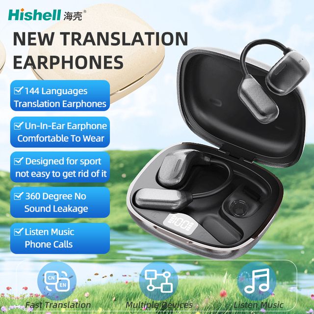 Smart Learning Machine Professional Electronic Language Translator Earbuds Two-Way Instant Translate Device Android