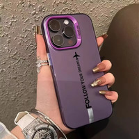 Coque de téléphone minimaliste en PC pour iPhone 16 Pro, 16E/15/14/13, 12, motif ligne aérienne laser personnalisée, pour Apple
