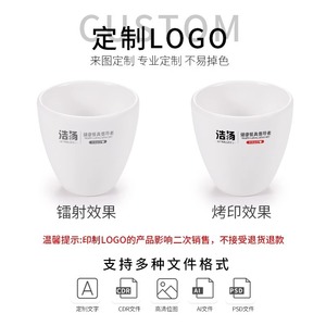 Tasses blanches en mélamine, tasses pour fondue, tasses à boisson imitation porcelaine, tasses en plastique anti-éclatement, hôtel et restaurant - Product Image 4