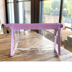 Caja de Almacenamiento de Maquillaje Transparente, Impermeable, con Cierre, de Gran Capacidad, para Estudiantes Durante las <span class=keywords><strong>Exámenes</strong></span>, Diseño Triangular - Product Image 5