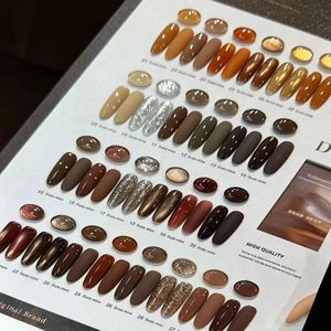DuDu Miss – Kit de vernis à ongles gel 28 couleurs Caramel Ambre, tons chauds marron automne-hiver, gel UV LED soak-off pour salon, vente en gros - Product Image 3
