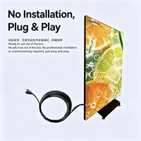 Écran LED pliable à trois volets pour installation extérieure permanente, étanche IP65, luminosité 7000 cd, 178 °   Support mural pour angle de vision réglable