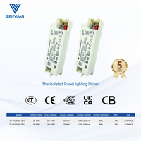 Fuente de Alimentación de Corriente Constante Bipolar Aislada Sin Parpadeo de Fábrica ZENYUAN, Controlador LED de Alta Eficiencia y Alto PFC para Panel Downlight