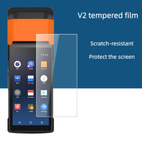 Stocks disponibles Protection d'écran en verre trempé Écran LCD Protection en verre pour machine POS V2 5,45 pouces HD Film transparent anti-rayures