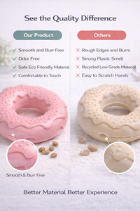 Juguete para Perros con Forma de Donut y Dispensador de Golosinas, con Logotipo Personalizado, para el Cuidado Dental, Exhibición en Tiendas de Mascotas - Product Image 2