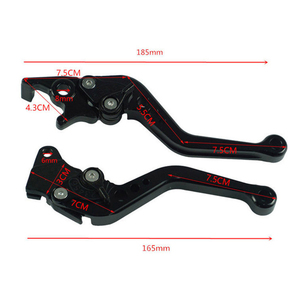 Palancas de Freno y Embrague de Aluminio para Motocicleta, Ajustables para Mejora de Motocicletas de Calle, Plateadas/Moradas/Doradas/Azules/Negras/Rojas - Product Image 5
