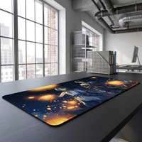 Tapis de souris de jeu anime personnalisé imprimé, base en caoutchouc naturel antidérapante, tissu lisse, tapis carré pour e-sport et usage bureautique, vente en gros OEM