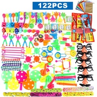 134 pièces jouets de fête d'anniversaire faveurs cadeaux pour enfants 3 + remplisseur de pinata pour la salle de classe