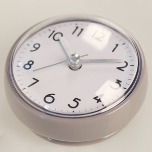 2026 New Arrival Waterproof Suction Cup Shower <strong>Clock</strong> Round Plastic <strong>Bathroom</strong> Wall <strong>Clock</strong> with Fog-Free Lens for Wet Room &amp; Spa - Product Image 5