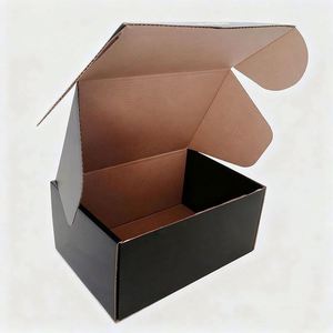 Custom Black Recycling <b>Paper</b> Box Low Price Custom Packaging with Stamping Printing Supports Personalization - Product Image 1